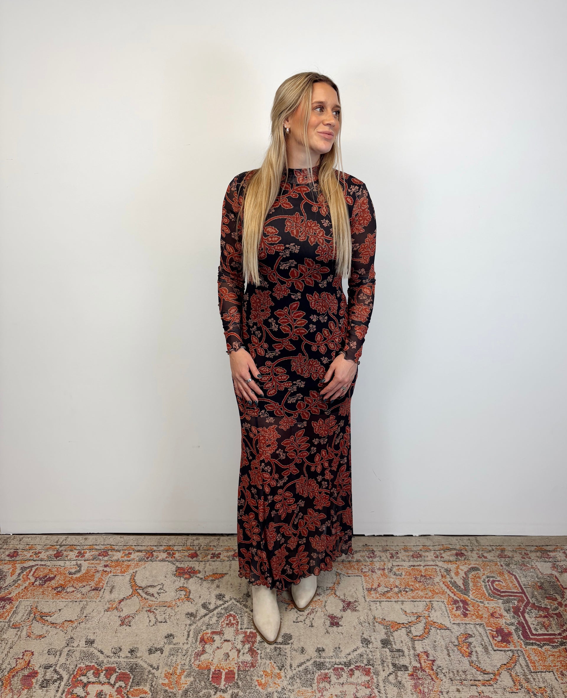 crimson maxi dress The Crimson Vine Dress Medium
